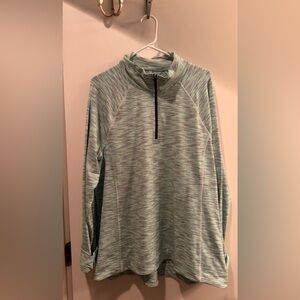 T by Talbots outerwear Light Mint Green Long-Sleeve Women's Top